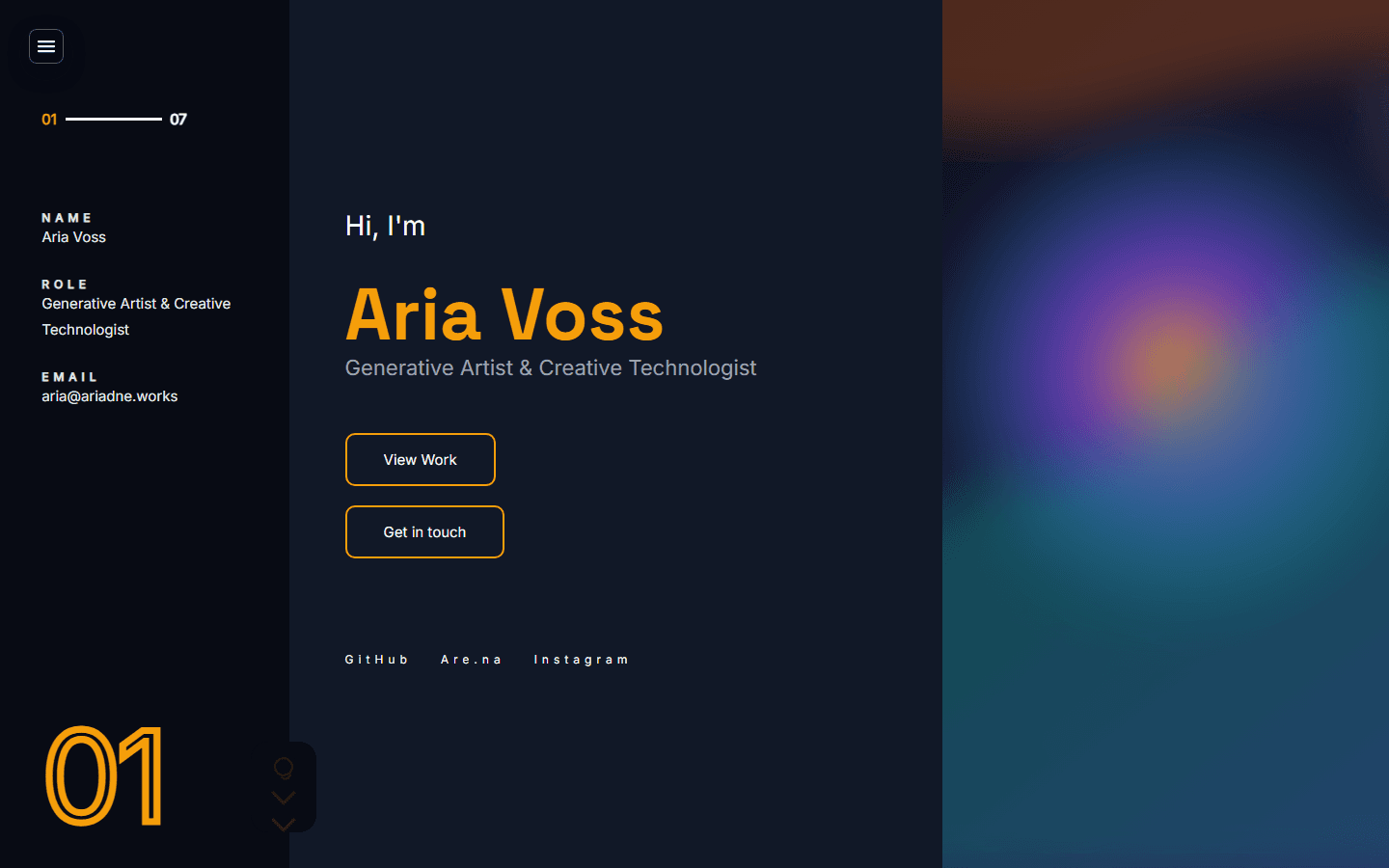Aria Voss Studio template